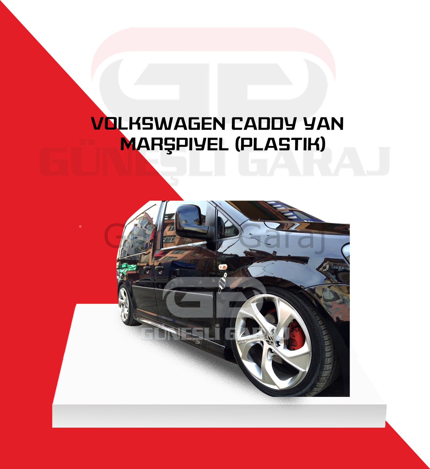 Volkswagen Caddy Yan Marşpiyel (Plastik)
