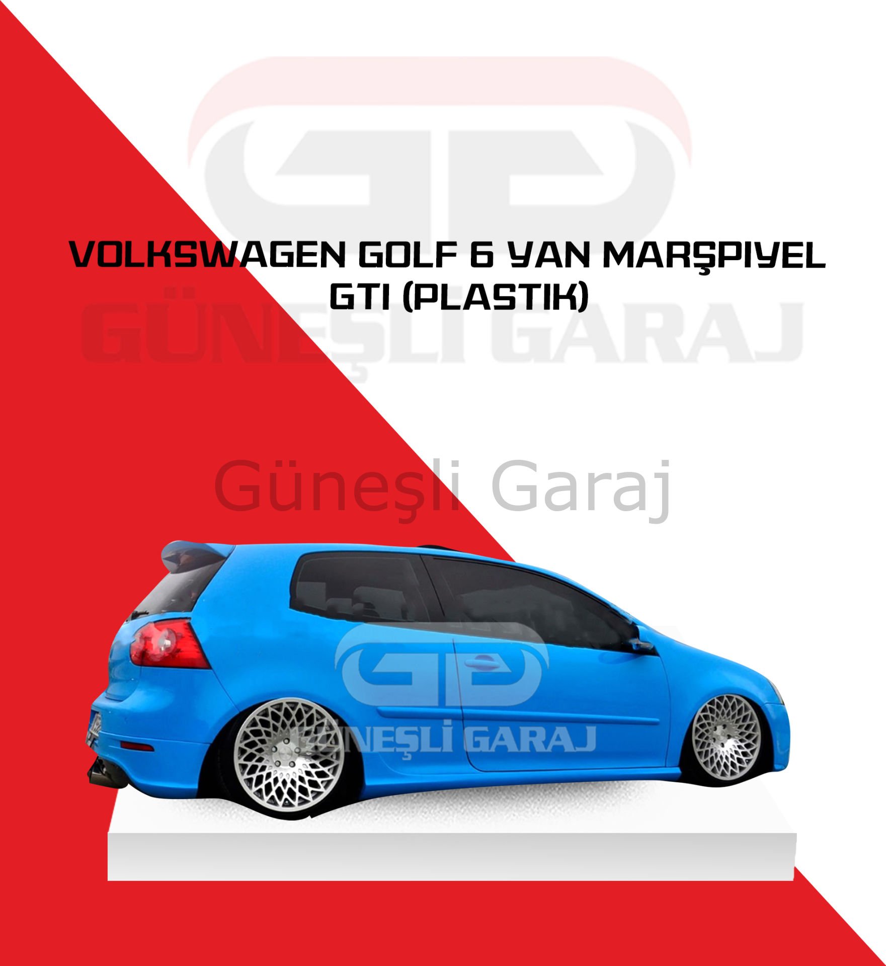 Volkswagen Golf 6 GTI Yan Marşpiyel (Plastik)