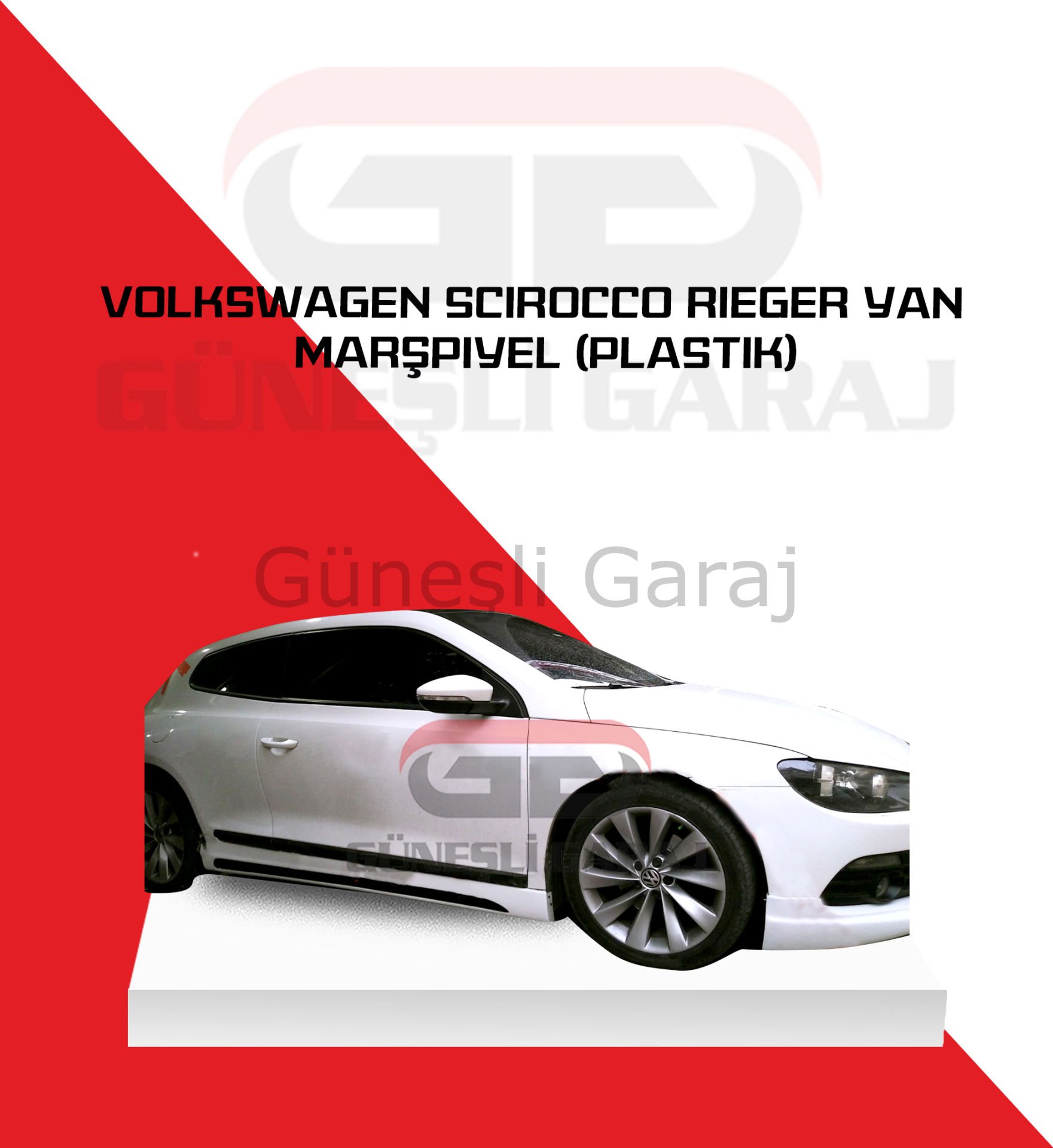 Volkswagen Scirocco Rieger Yan Marşpiyel (Plastik)