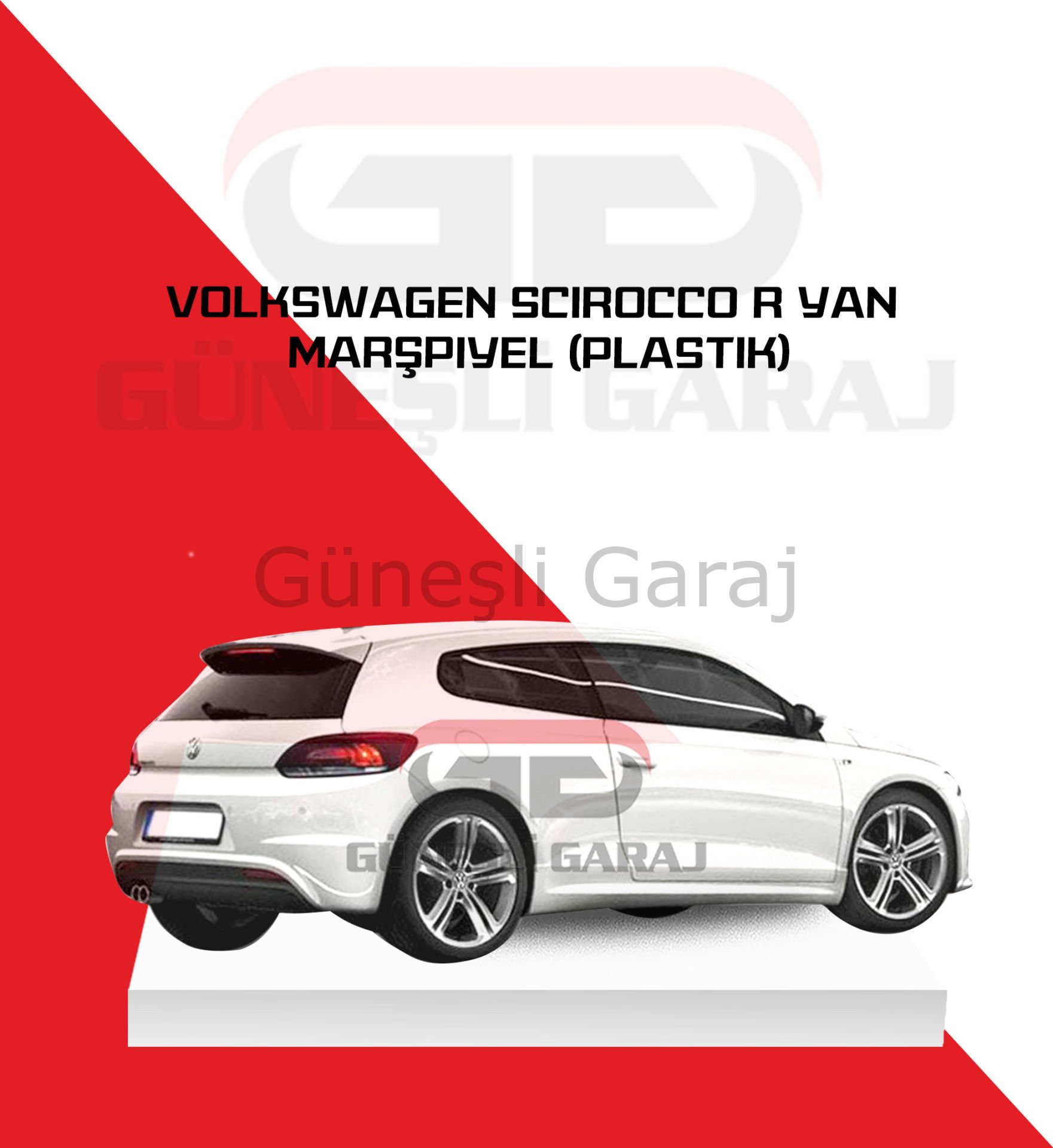 Volkswagen Scirocco R Yan Marşpiyel (Plastik)