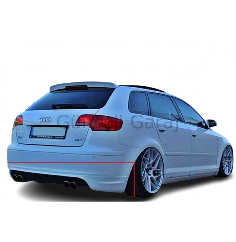 Audi A3 8P 2006-2012 4 Kapı Arka Ek (Plastik)