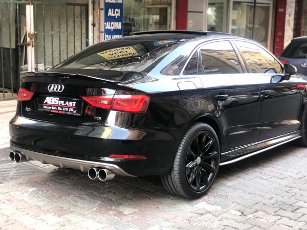 Audi A3 S3  2013 - 2016 Sedan Difüzör (Plastik)