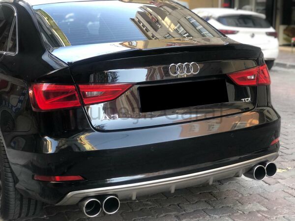 Audi A3 S3  2013 - 2016 Sedan Difüzör (Plastik)