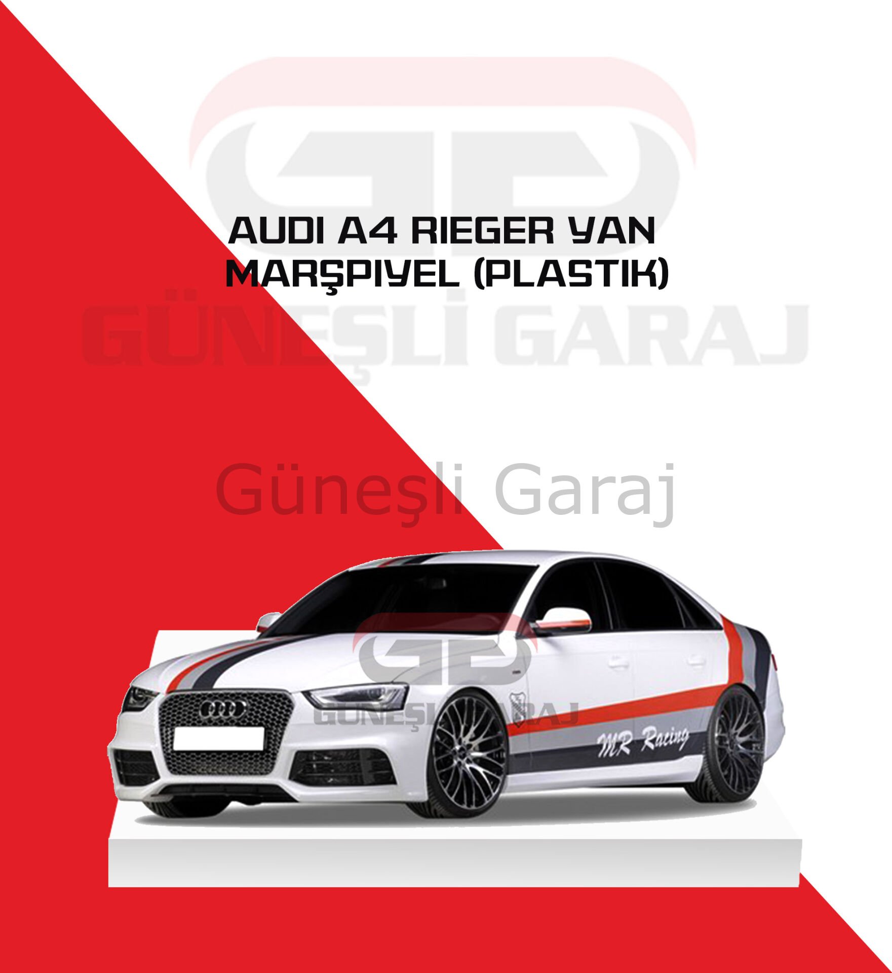 Audi A4 Rieger Marşpiyel (Plastik)