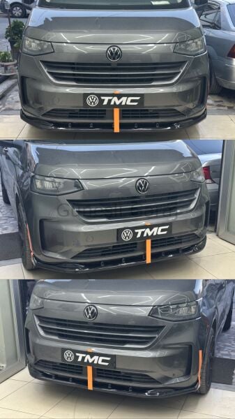 Volkswagen Transporter 2025 Ön Lip (Plastik) (Parlak Siyah Boyalı)