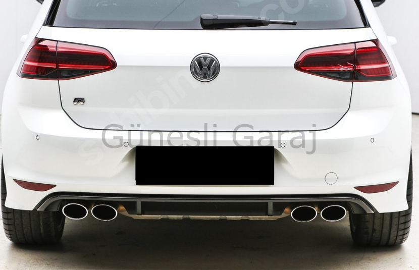 Volkswagen Golf 7 R Difüzör (Plastik)