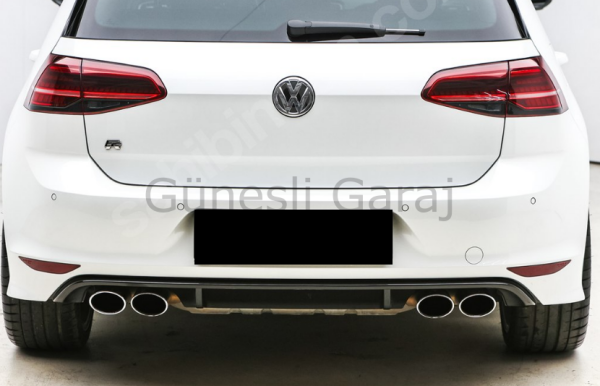 Volkswagen Golf 7 R Difüzör (Plastik)