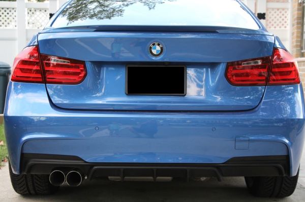 Bmw F30 2012 - 2018  M Performance Difüzör (Plastik)