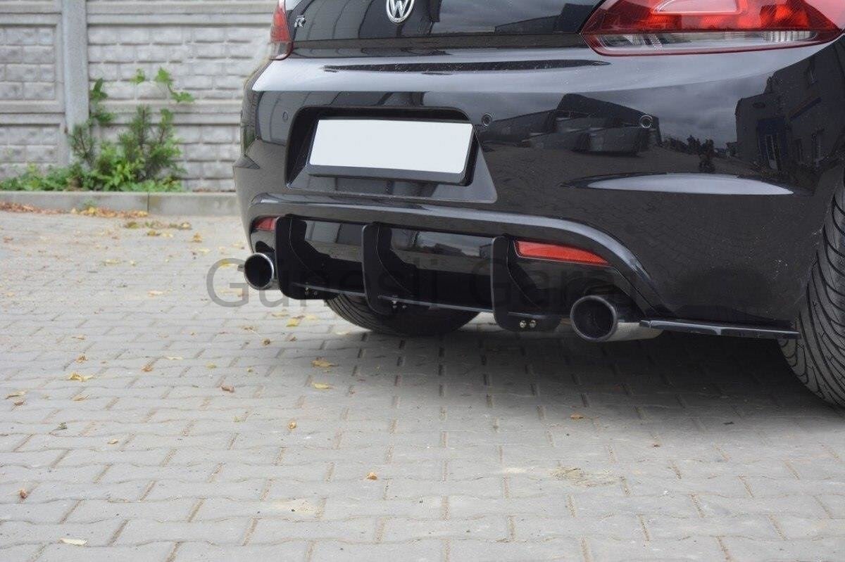 Volkswagen Scirocco R Maxton Desing Difüzör (Plastik) (Parlak siyah boyalıdır. Aparatları dahildir.)