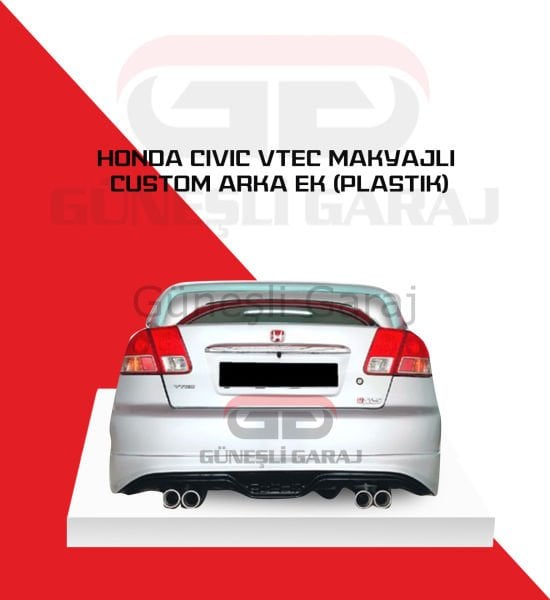 Honda Civic Vtec 2 Makyajlı Custom Arka Ek (Plastik)