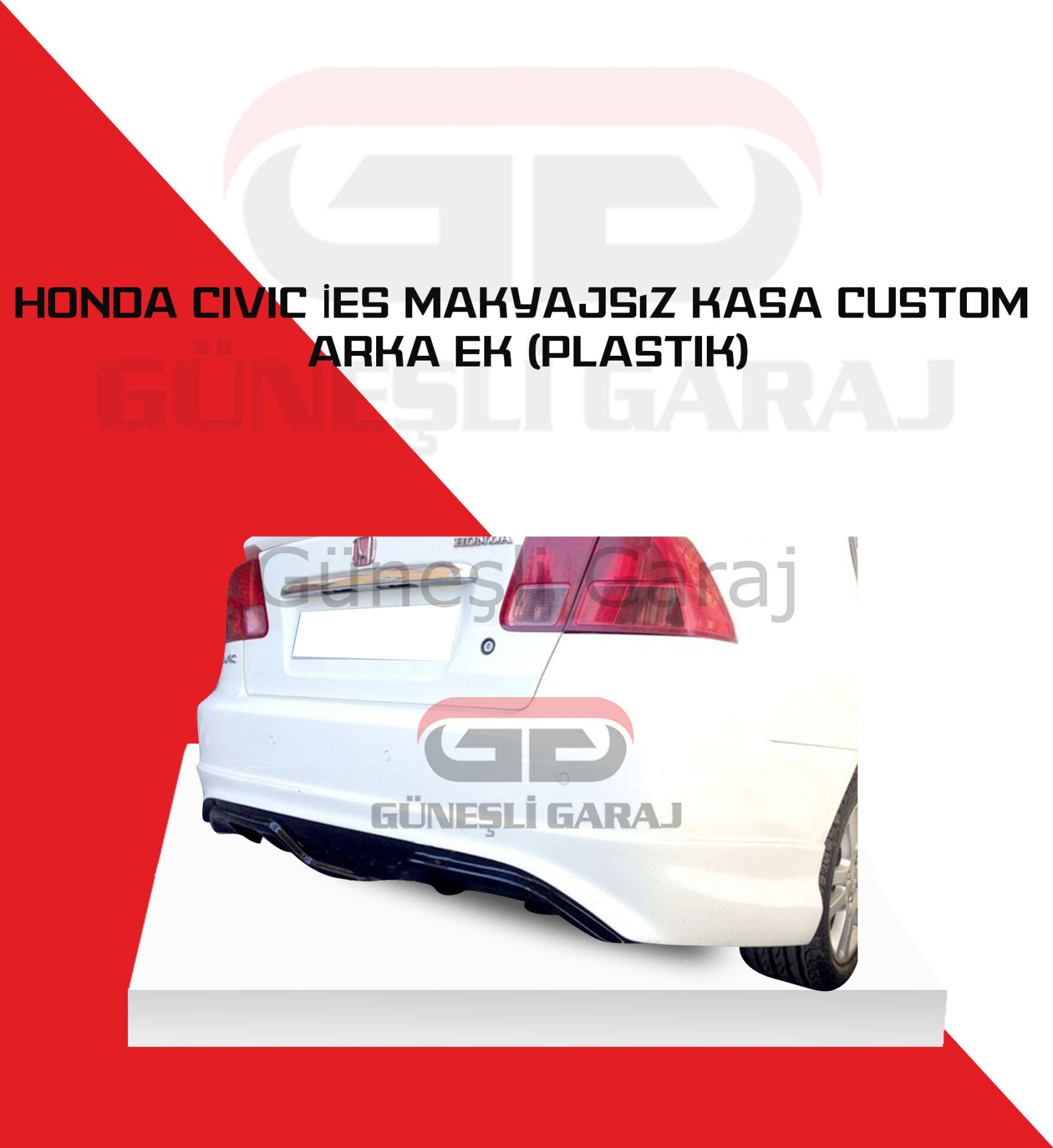 Honda Civic Vtec 2 Makyajsız Custom Arka Ek (Plastik)