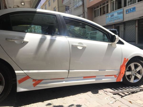 Honda Civic Fd6 Mugen RR Yan Marşpiyel (Plastik)