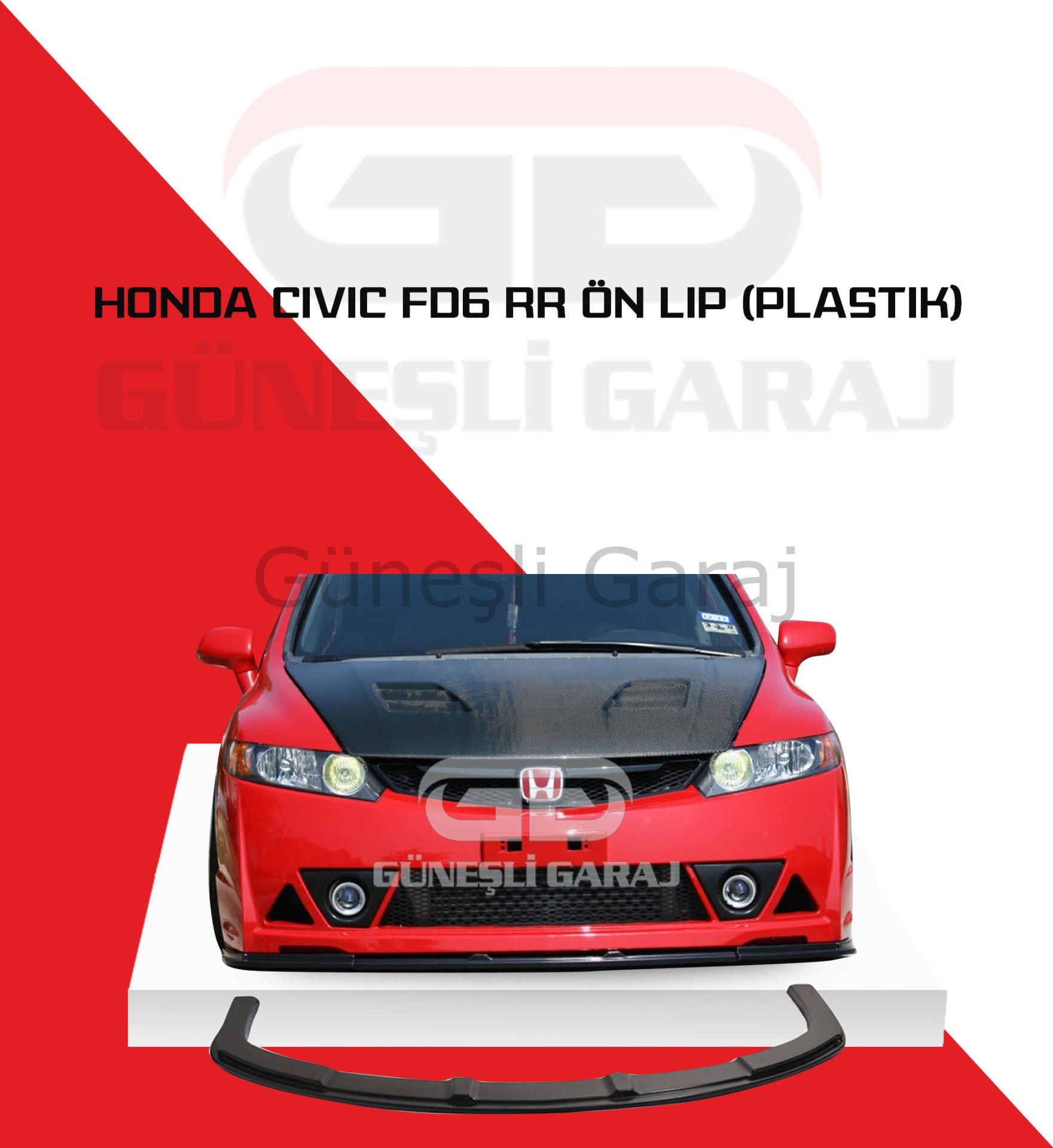 Honda Civic Fd6 RR Ön Lip (Plastik)