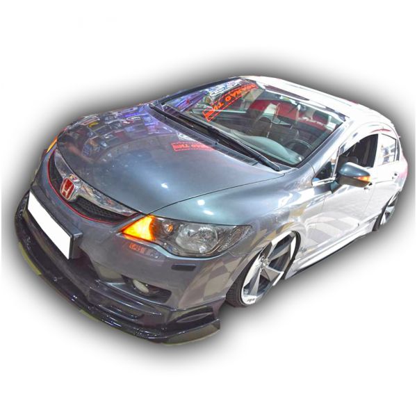 Honda Civic Fd6 RR 3 Parça Ön Lip (Plastik)
