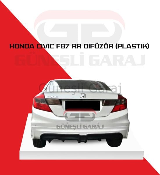 Honda Civic Fb7 RR Difüzör (Plastik)