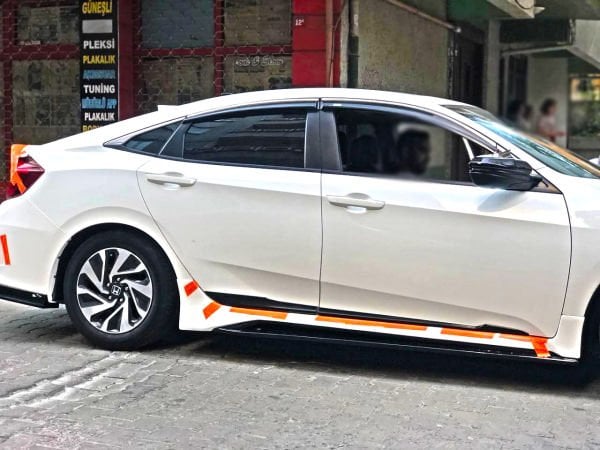 Honda Civic Fc5 Mugen Yan Marşpiyel (Plastik)