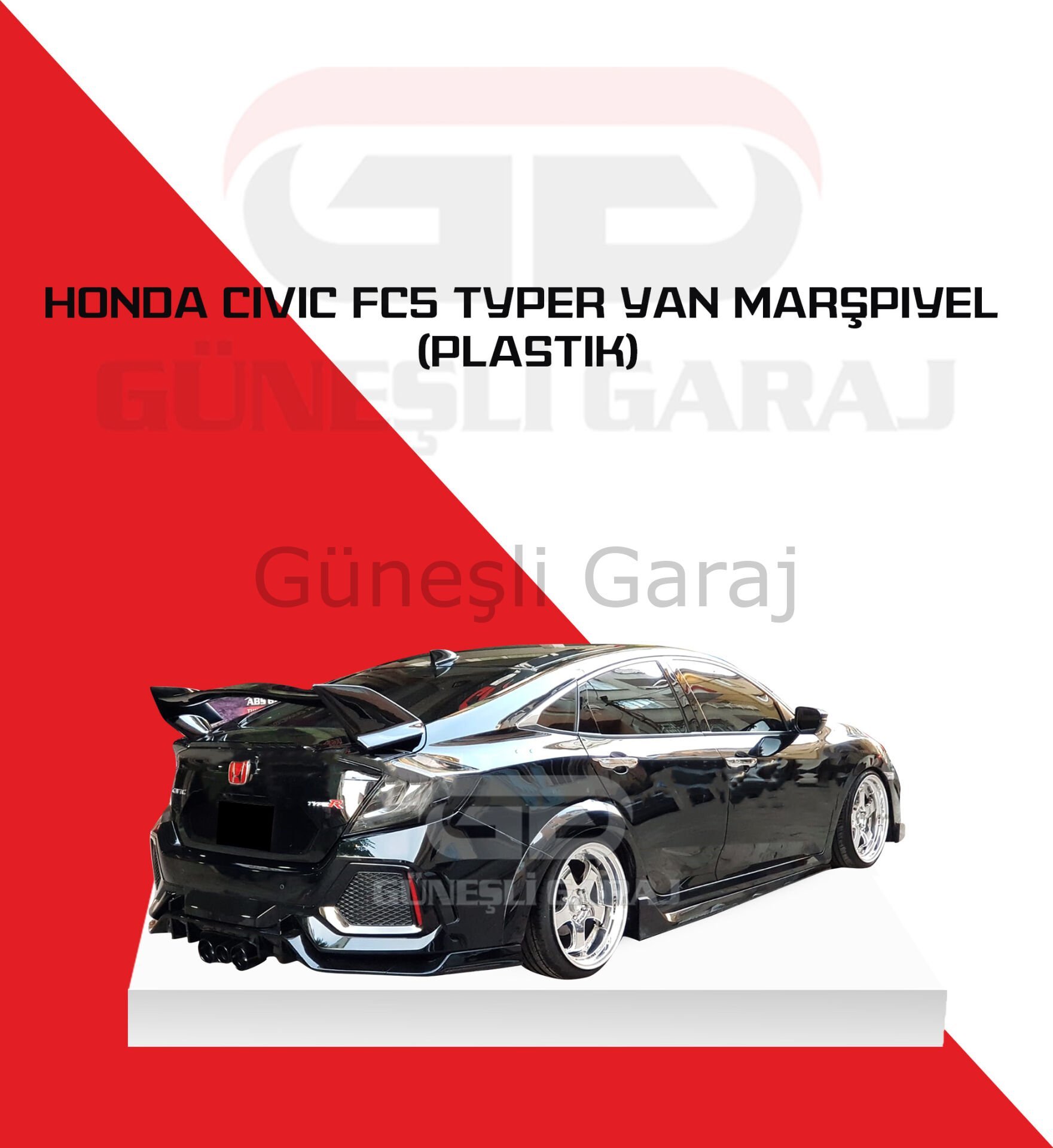 Honda Civic Fc5 Typer Yan Marşpiyel (Plastik)