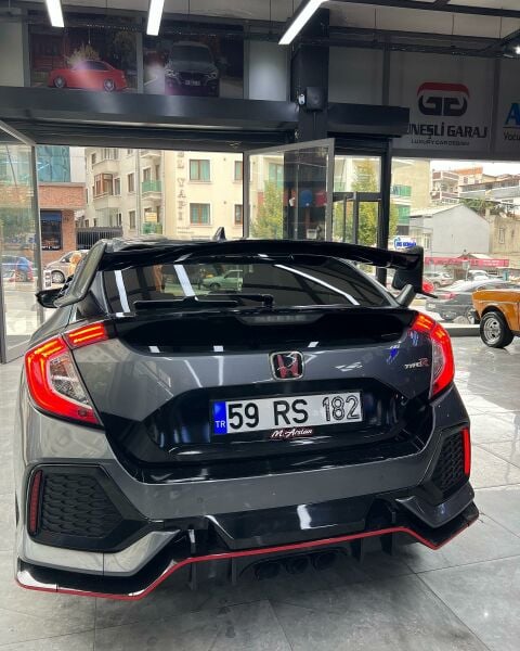Honda Civic Fc5 6 Parça Arka Flap (Plastik)