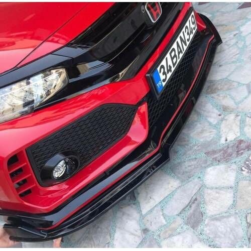 Honda Civic Fc5 Typer 3 Parça Ön Lip (Plastik)