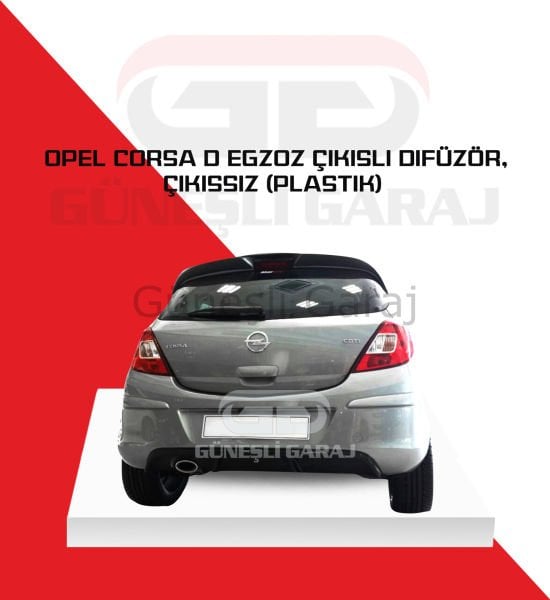 Opel Corsa D Egzoz Çıkışlı Difüzör (Plastik)