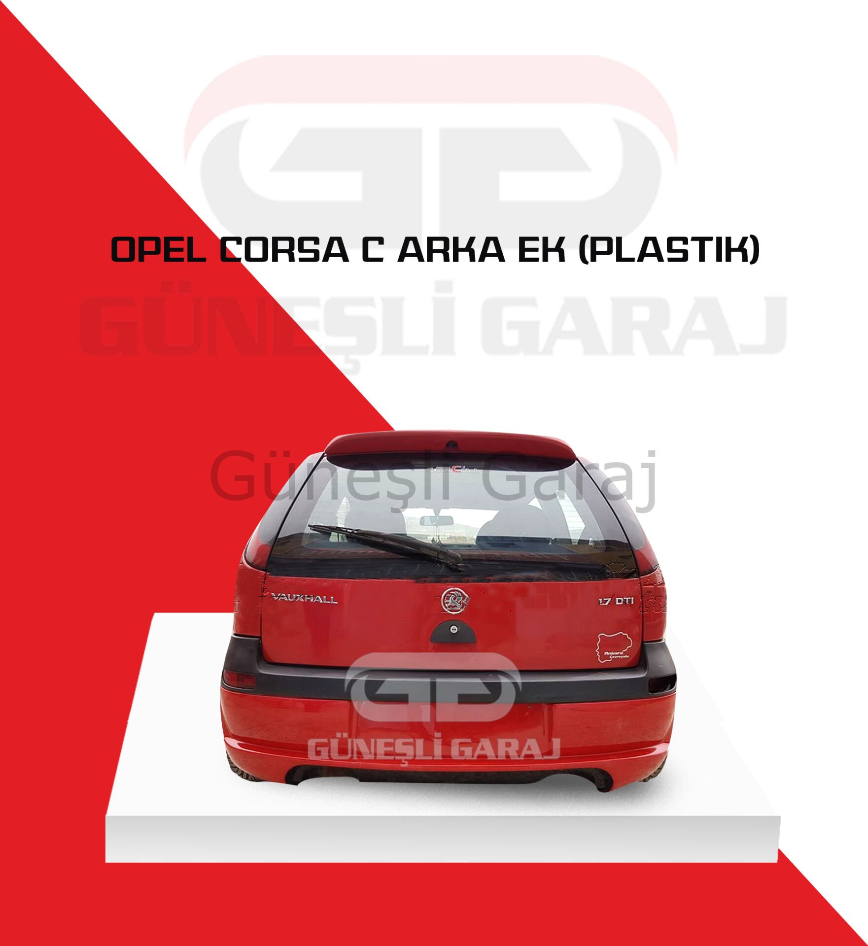 Opel Corsa C Arka Ek Makyajsız (Plastik)