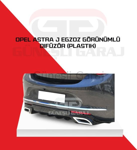 Opel Astra J Egzoz Görünümlü Difüzör (Plastik)