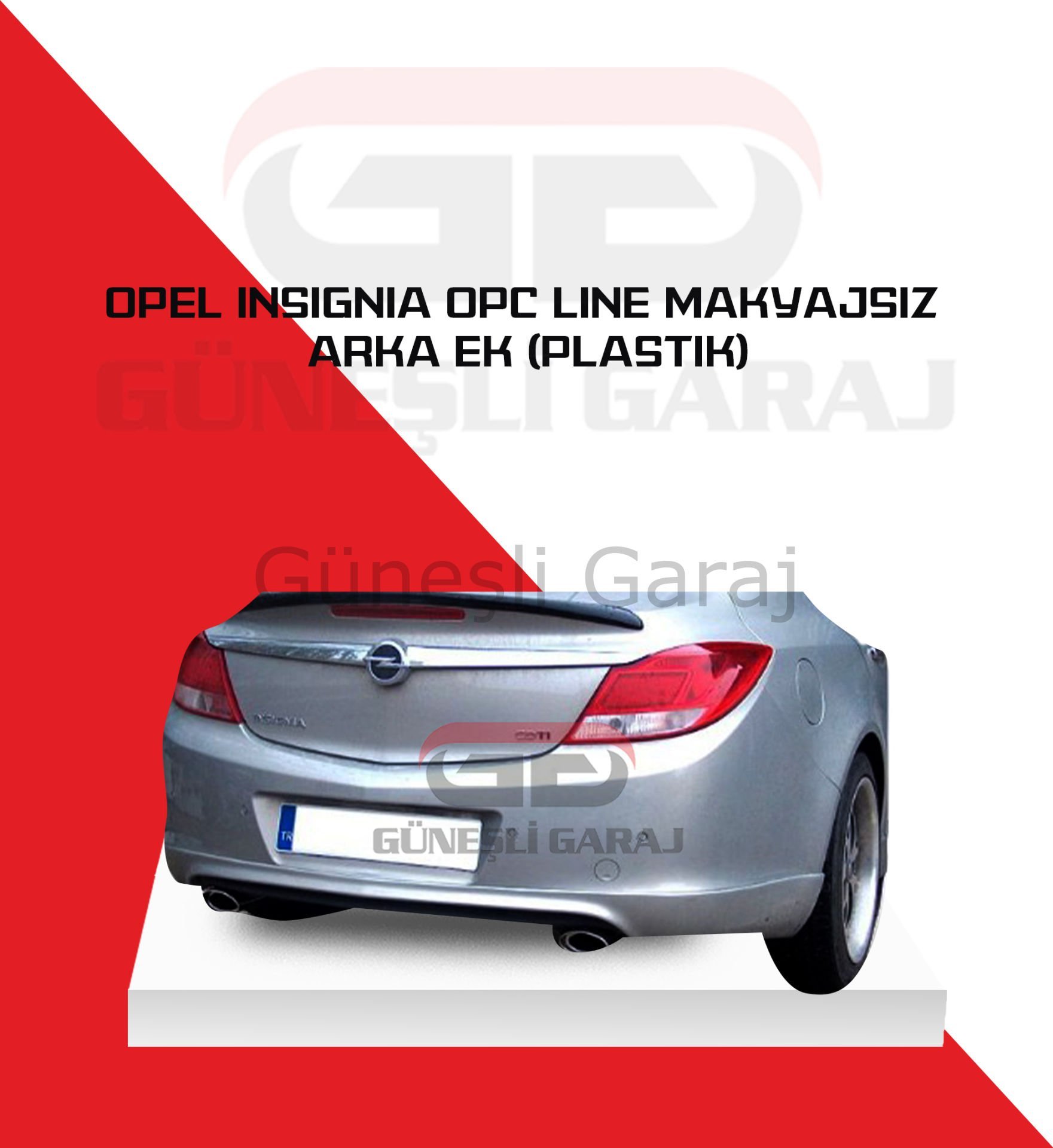Opel Insignia Opc Line Makyajsız Arka Ek (Plastik)