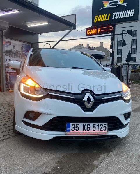 Renault Clio 4 Makyajsız Ön Ek 2 Parça (Plastik)