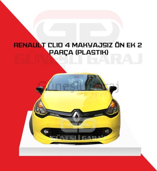 Renault Clio 4 Makyajsız Ön Ek 2 Parça (Plastik)