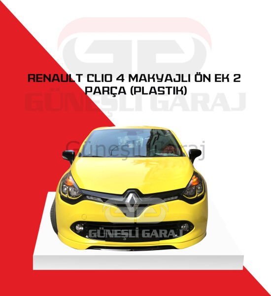 Renault Clio 4 Makyajlı Ön Ek 2 Parça (Plastik)