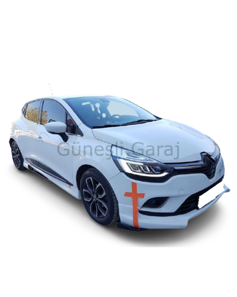 Renault Clio 4 Custom Yan Marşpiyel (Plastik)