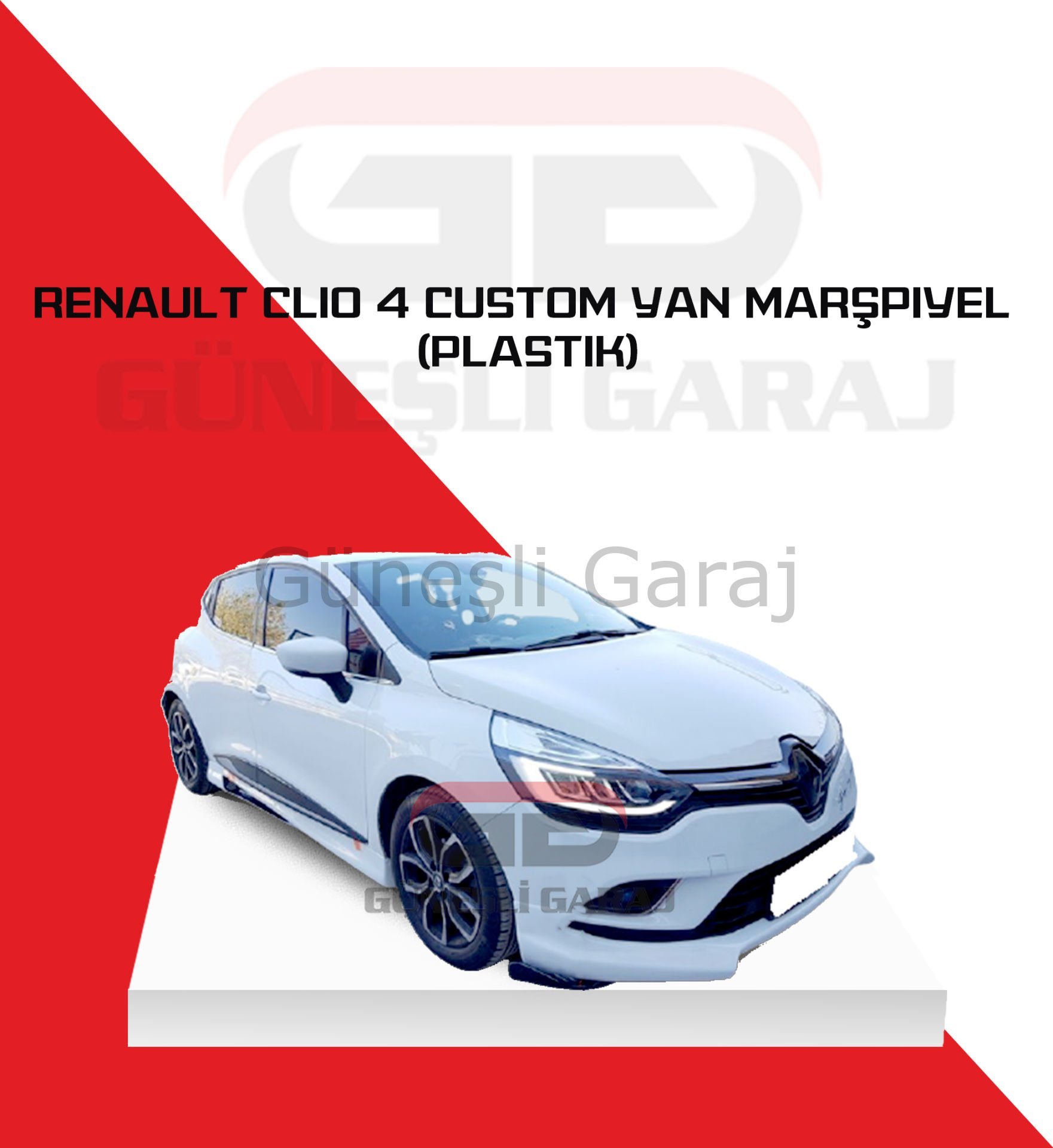 Renault Clio 4 Custom Yan Marşpiyel (Plastik)