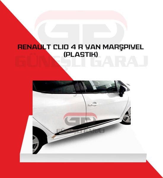 Renault Clio 4 R Yan Marşpiyel (Plastik)