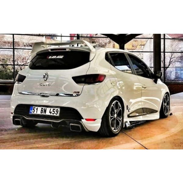 Renault Clio 4 RS Egzoz Görünümlü Difüzör (Plastik)