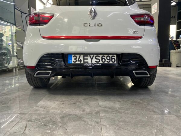Renault Clio 4 Egzoz Görünümlü Difüzör (Plastik)