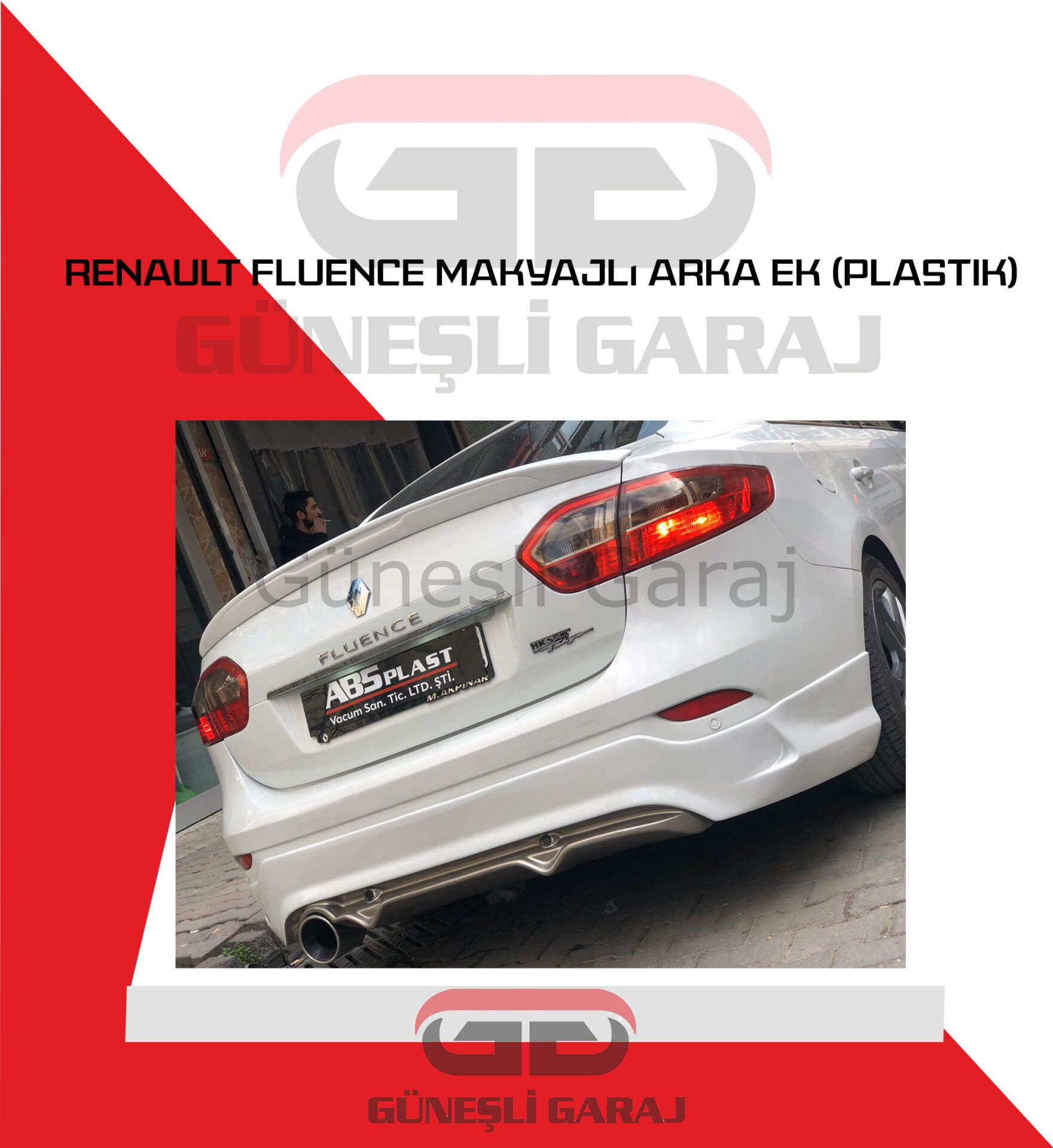 Renault Fluence Arka Ek Makyajlı (Plastik)