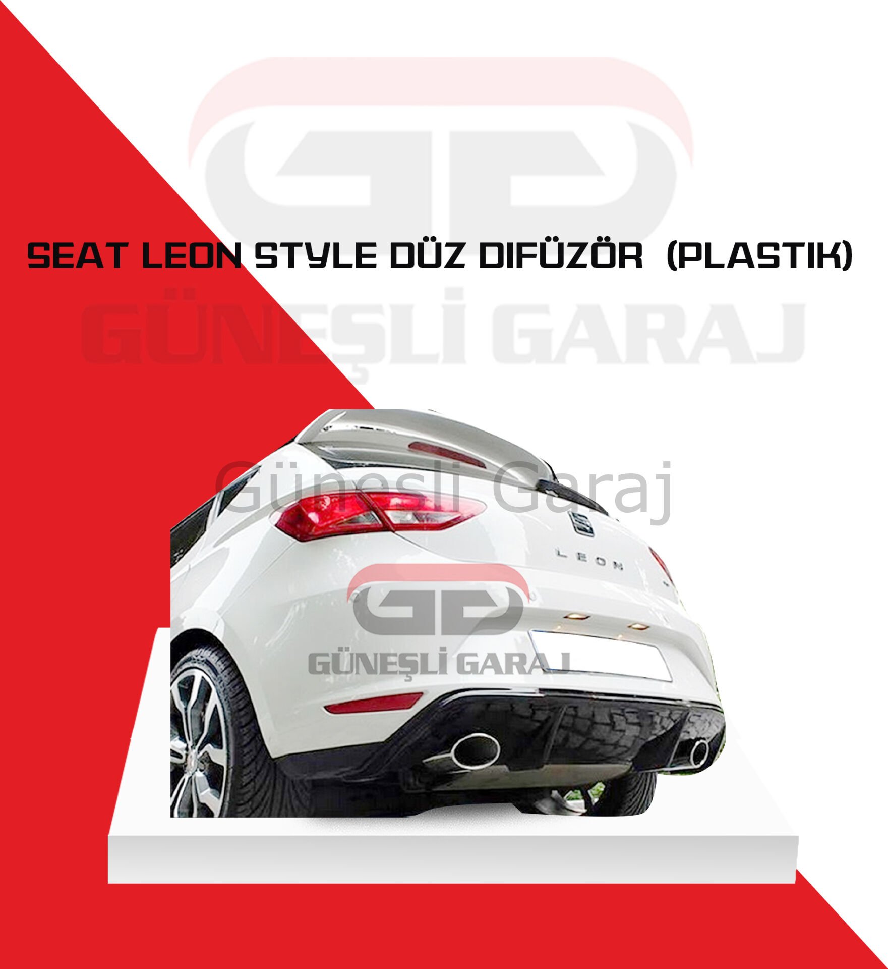 Seat Leon Mk3 Style Düz Difüzör (Plastik)