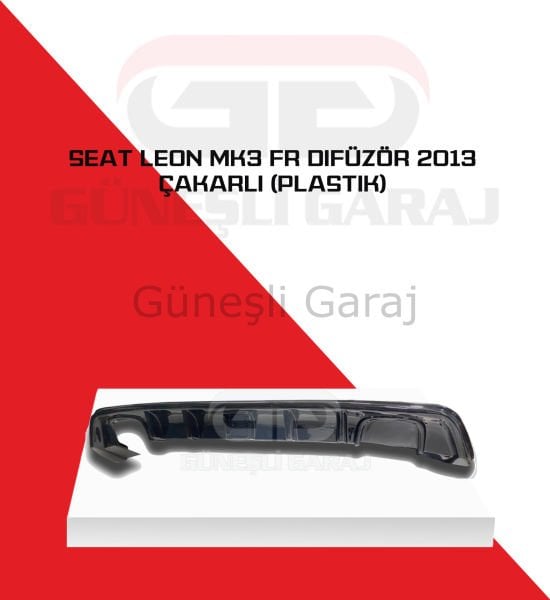 Seat Leon Mk3 Fr 2013-2016 Çakarlı Difüzör (Plastik)