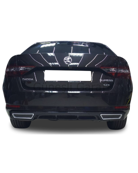 Skoda Superb Egzoz Görünümlü Difüzör (Plastik)
