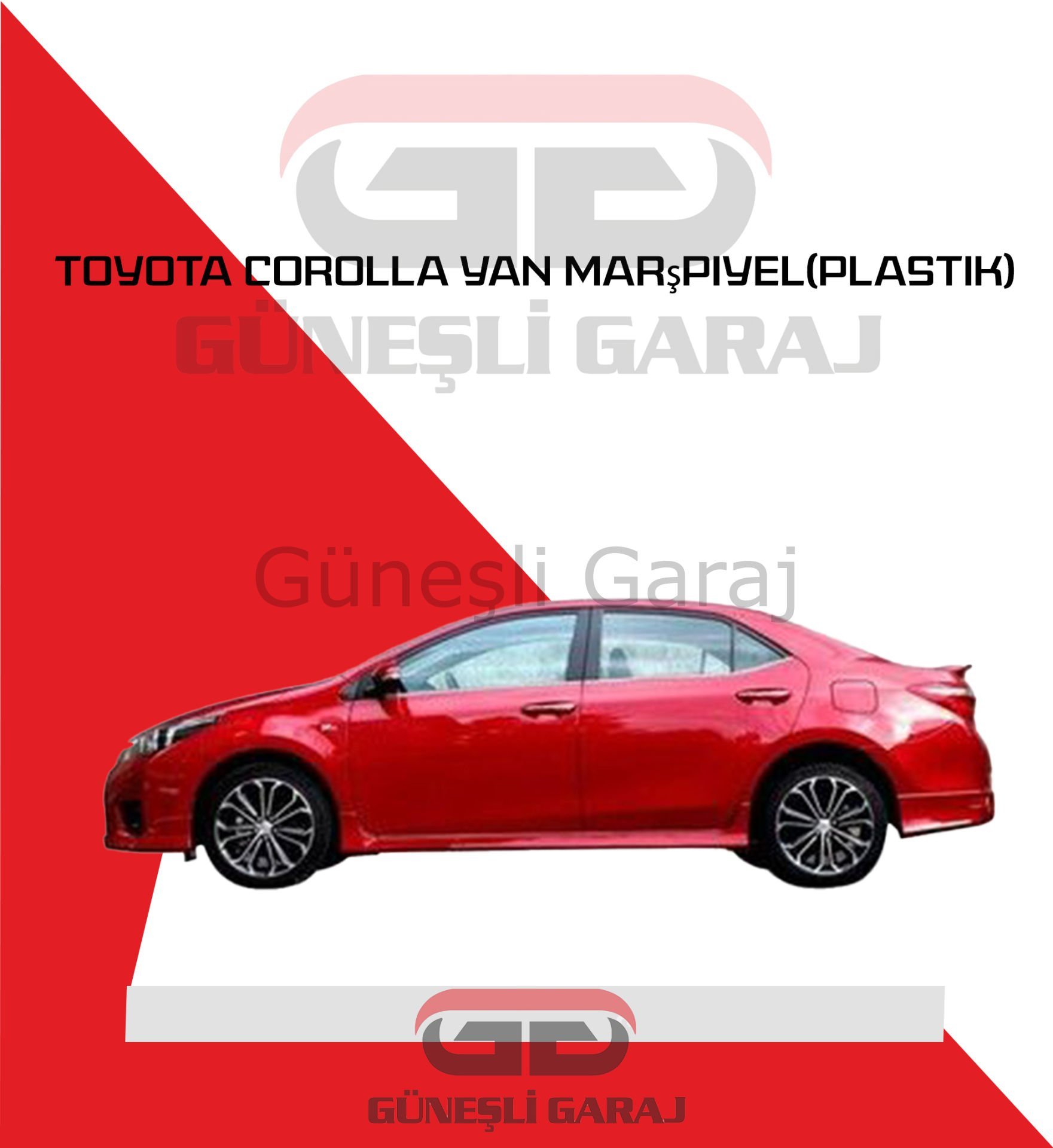 Toyota Corolla Yan Marşpiyel (Plastik)