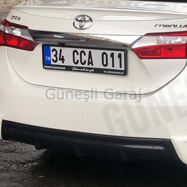 Toyota Corolla Arka Flap + Orta Difüzör (Plastik)