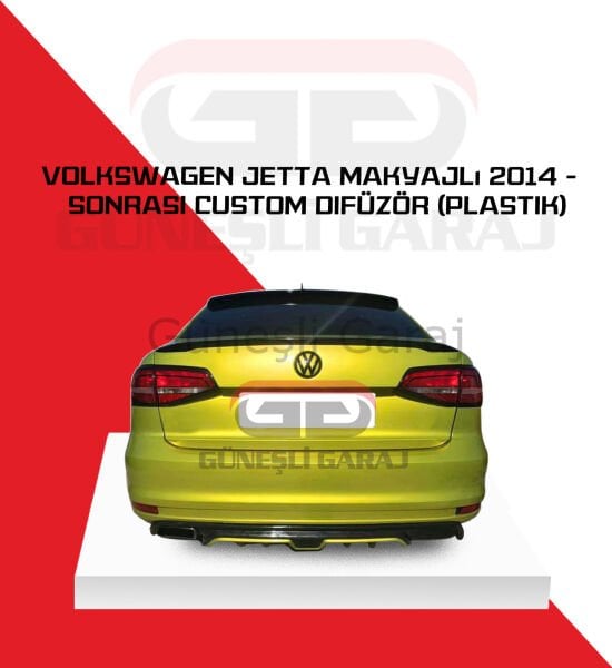 Volkswagen Jetta Makyajlı 2014 - Sonrası Custom Difüzör (Plastik)