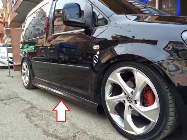 Volkswagen Caddy Yan Marşpiyel (Plastik)