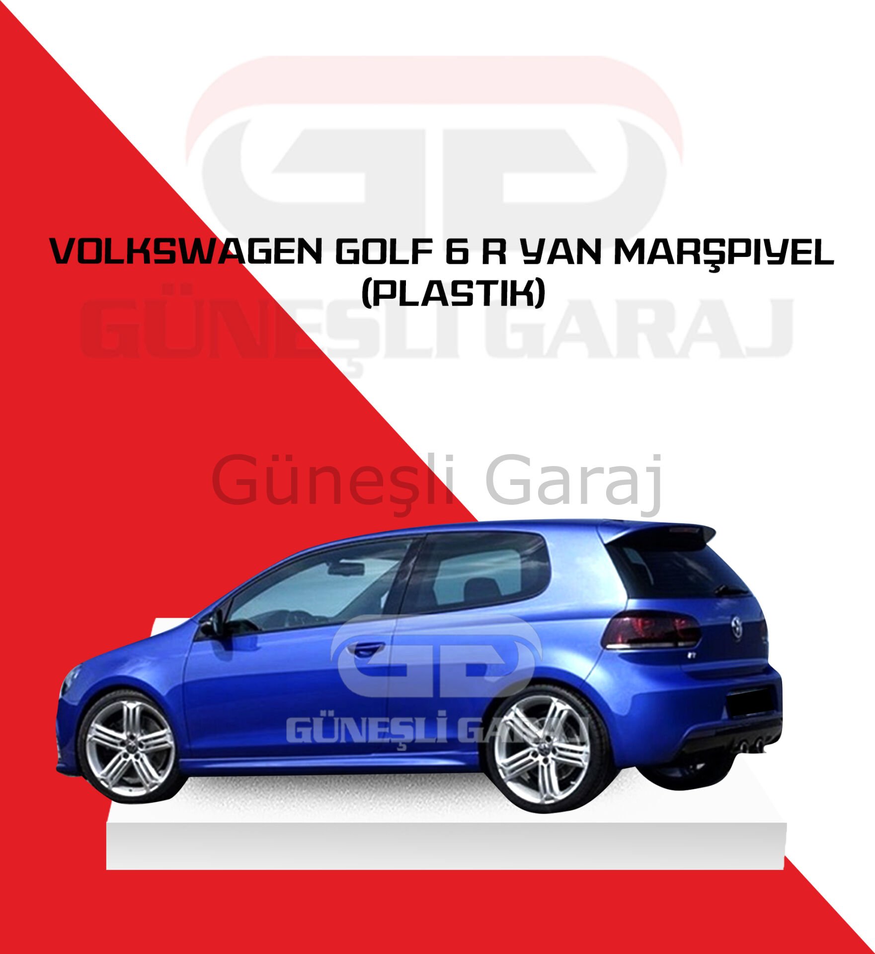 Volkswagen Golf 6 R Yan Marşpiyel (Plastik)