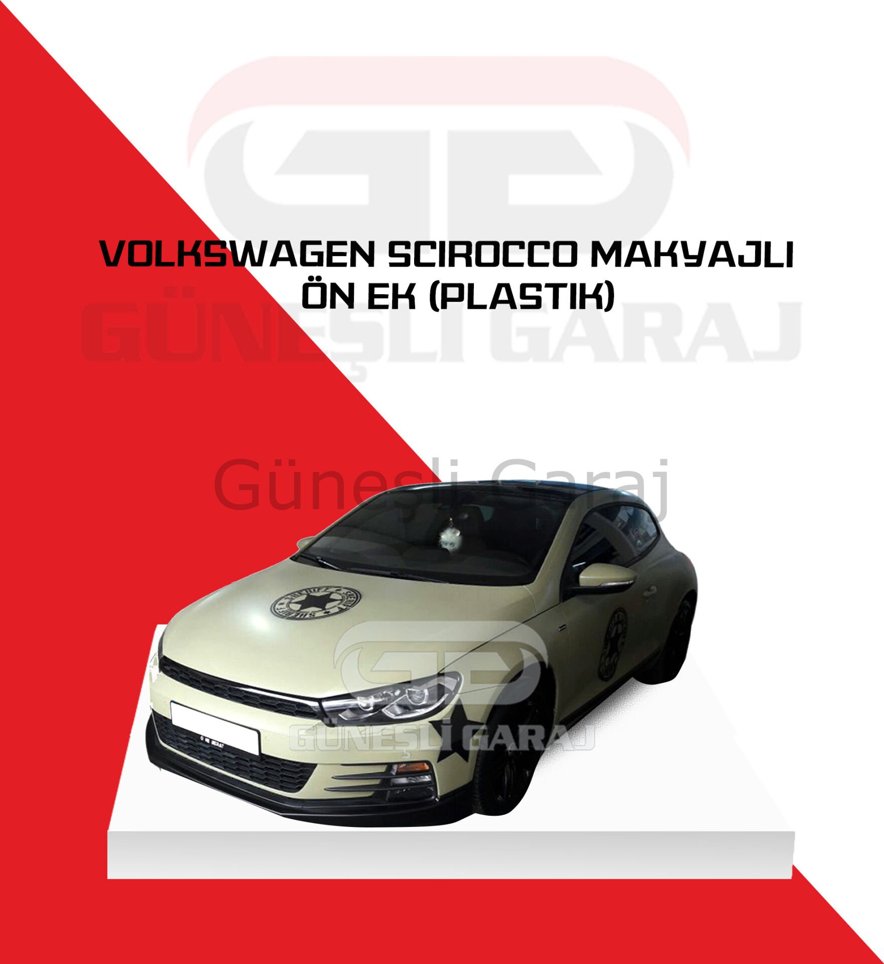 Volkswagen Scirocco Makyajlı Ön Ek (Plastik)