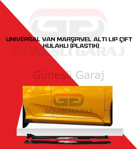 Universal Yan Marşpiyel Altı Lip Çift Kulaklı (Plastik)