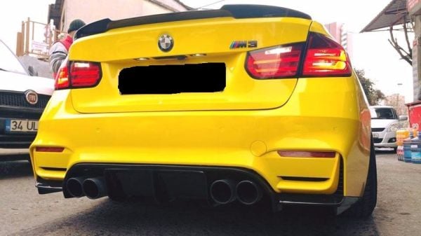Bmw F30 - F80 M3 2012-2018 Vorsteiner Set 3 Parça Difüzör (Plastik)