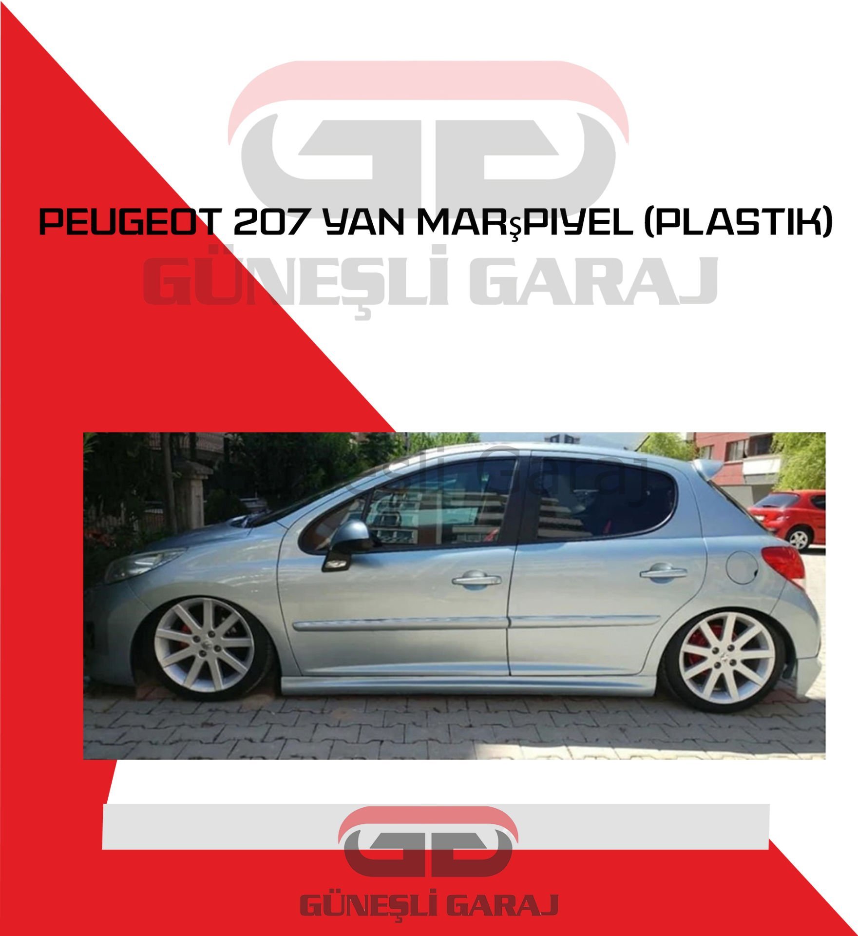 Peugeot 207 Yan Marşpiyel (Plastik)