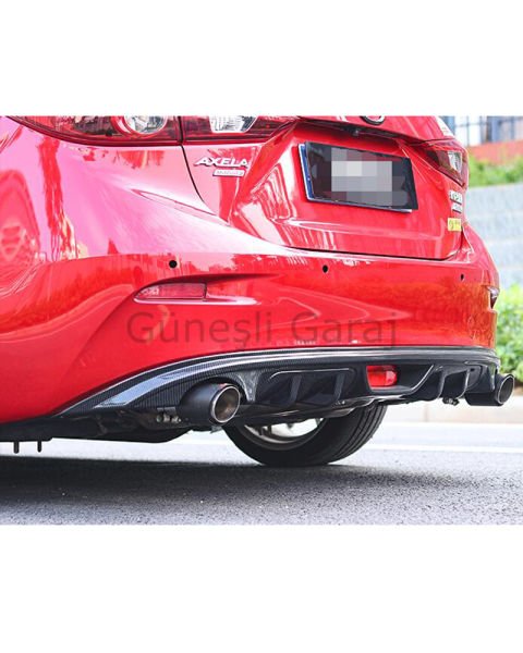 Mazda 3 2014-2019 Çift Çıkış Difüzör (Plastik)