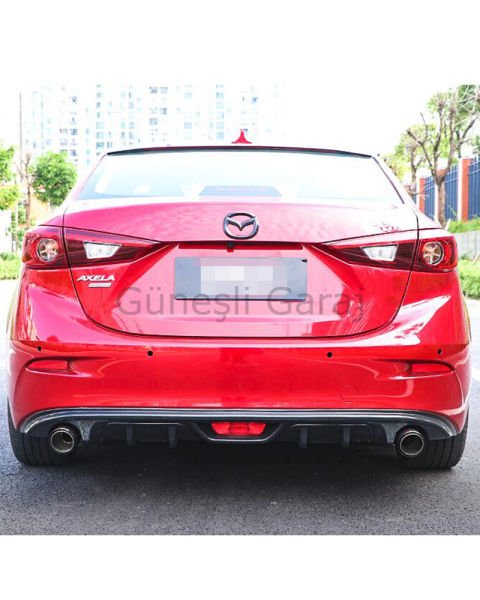 Mazda 3 2014-2019 Çift Çıkış Difüzör (Plastik)